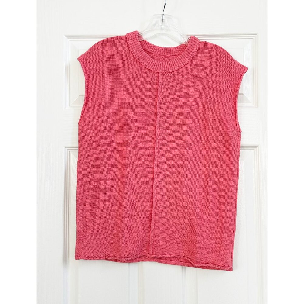 NWOT Pink Cap Sleeve Tank Top Sweater - Small